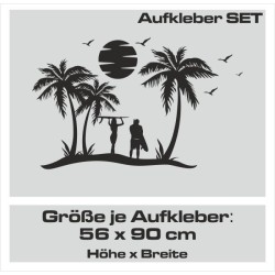 Aufkleber SET Auto Car Tattoo Style Seiten Tribal Dekor Pferd Gecko Power Blumen Ranke Fee Hexe Blumen Blüten Gecko Farbe Decal