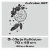 Aufkleber SET Auto Car Tattoo Style Seiten Tribal Dekor Pferd Gecko Power Blumen Ranke Fee Hexe Blumen Blüten Gecko Farbe Decal