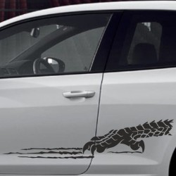 Aufkleber SET Auto Car Tattoo Style Seiten Tribal Dekor Pferd Gecko Power Blumen Ranke Fee Hexe Blumen Blüten Gecko Farbe Decal