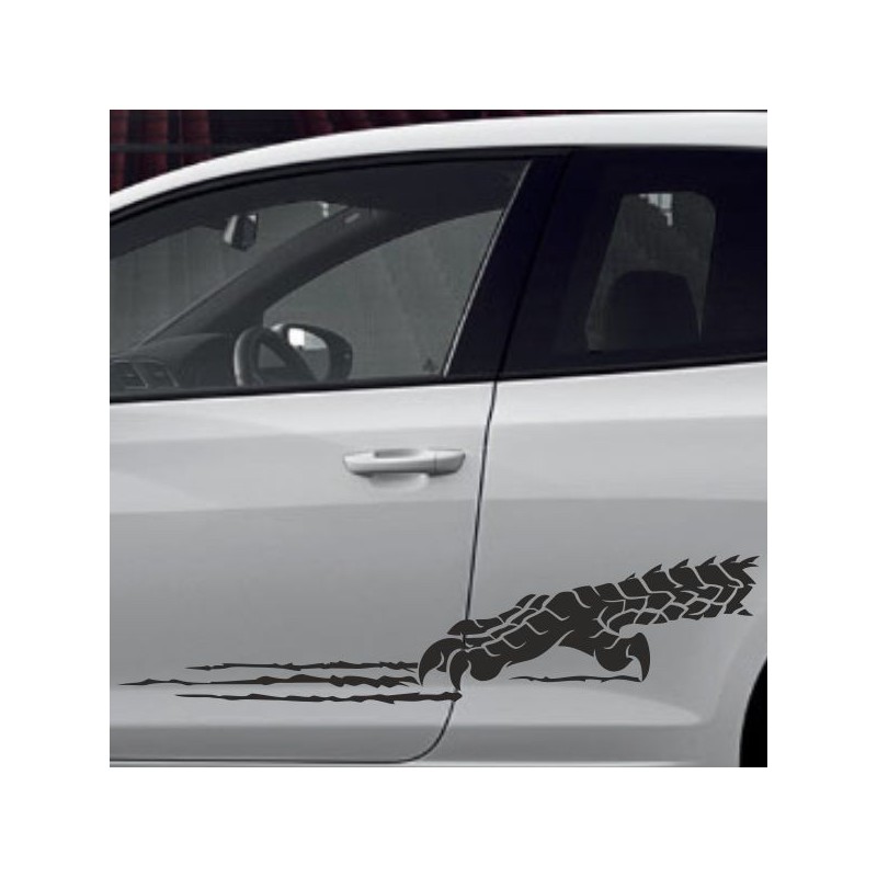 Aufkleber SET Auto Car Tattoo Style Seiten Tribal Dekor Pferd Gecko Power Blumen Ranke Fee Hexe Blumen Blüten Gecko Farbe Decal