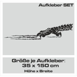 Aufkleber SET Auto Car Tattoo Style Seiten Tribal Dekor Pferd Gecko Power Blumen Ranke Fee Hexe Blumen Blüten Gecko Farbe Decal