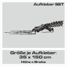 Aufkleber SET Auto Car Tattoo Style Seiten Tribal Dekor Pferd Gecko Power Blumen Ranke Fee Hexe Blumen Blüten Gecko Farbe Decal