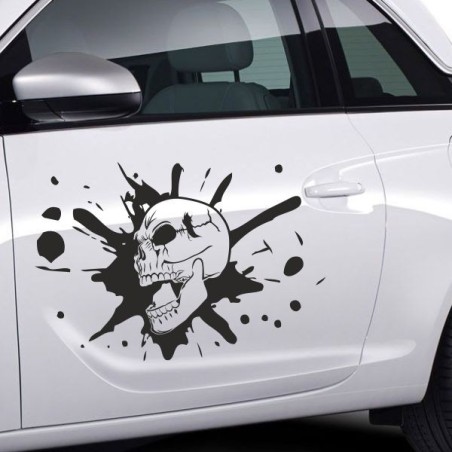 Aufkleber SET Auto Car Tattoo Style Seiten Tribal Dekor Pferd Gecko Power Blumen Ranke Fee Hexe Blumen Blüten Gecko Farbe Decal