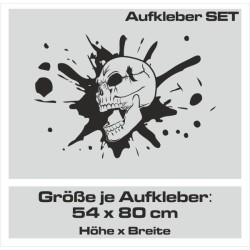 Aufkleber SET Auto Car Tattoo Style Seiten Tribal Dekor Pferd Gecko Power Blumen Ranke Fee Hexe Blumen Blüten Gecko Farbe Decal