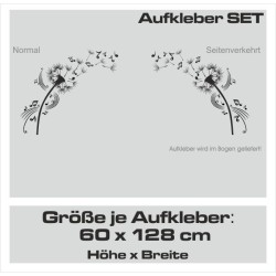 Aufkleber SET Auto Car Tattoo Style Seiten Tribal Dekor Pferd Gecko Power Blumen Ranke Fee Hexe Blumen Blüten Gecko Farbe Decal