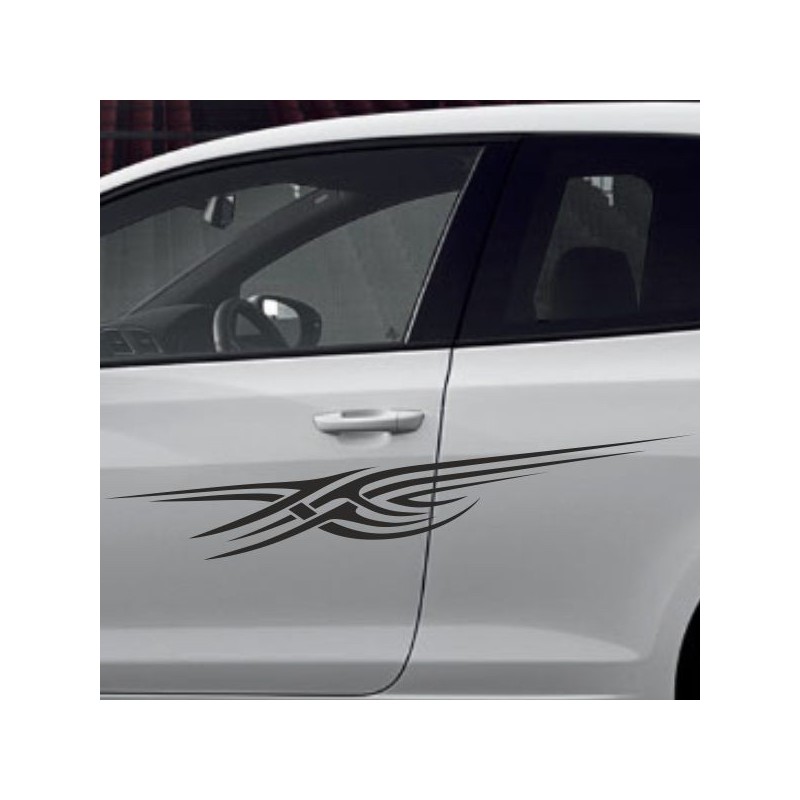 Aufkleber SET Auto Car Tattoo Style Seiten Tribal Dekor Pferd Gecko Power Blumen Ranke Fee Hexe Blumen Blüten Gecko Farbe Decal