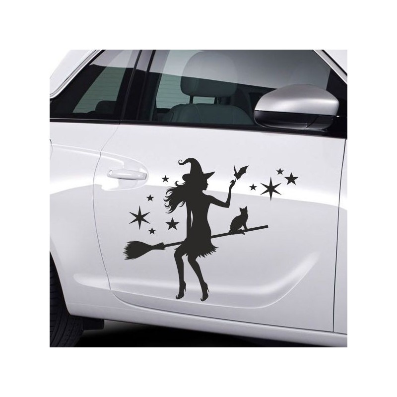 Aufkleber SET Auto Car Tattoo Style Seiten Tribal Dekor Pferd Gecko Power Blumen Ranke Fee Hexe Blumen Blüten Gecko Farbe Decal