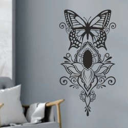 Wandaufkleber Wandtattoo Sprüche Vintage Sugar Skull Bulli Bus Familie Endlosschleife Mandala Buddha Drache Liebe Faultier