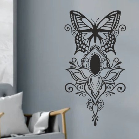 Wandaufkleber Wandtattoo Sprüche Vintage Sugar Skull Bulli Bus Familie Endlosschleife Mandala Buddha Drache Liebe Faultier