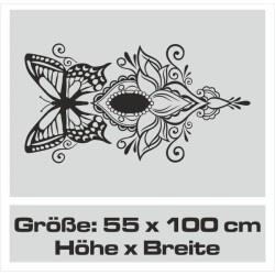 Wandaufkleber Wandtattoo Sprüche Vintage Sugar Skull Bulli Bus Familie Endlosschleife Mandala Buddha Drache Liebe Faultier