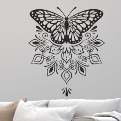 Wandaufkleber Wandtattoo Sprüche Vintage Sugar Skull Bulli Bus Familie Endlosschleife Mandala Buddha Drache Liebe Faultier