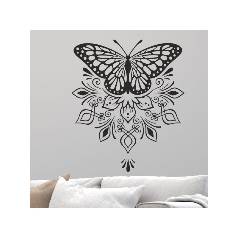 Wandaufkleber Wandtattoo Sprüche Vintage Sugar Skull Bulli Bus Familie Endlosschleife Mandala Buddha Drache Liebe Faultier