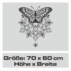 Wandaufkleber Wandtattoo Sprüche Vintage Sugar Skull Bulli Bus Familie Endlosschleife Mandala Buddha Drache Liebe Faultier