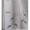 Aufkleber Glas Dekor Fenster Dusche Duschkabine Glas Tür Glastür Schaufenster Beschriftung Spa Wellness Meer Delphin Rose Wasser