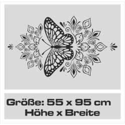 Wandaufkleber Wandtattoo Sprüche Vintage Sugar Skull Bulli Bus Familie Endlosschleife Mandala Buddha Drache Liebe Faultier