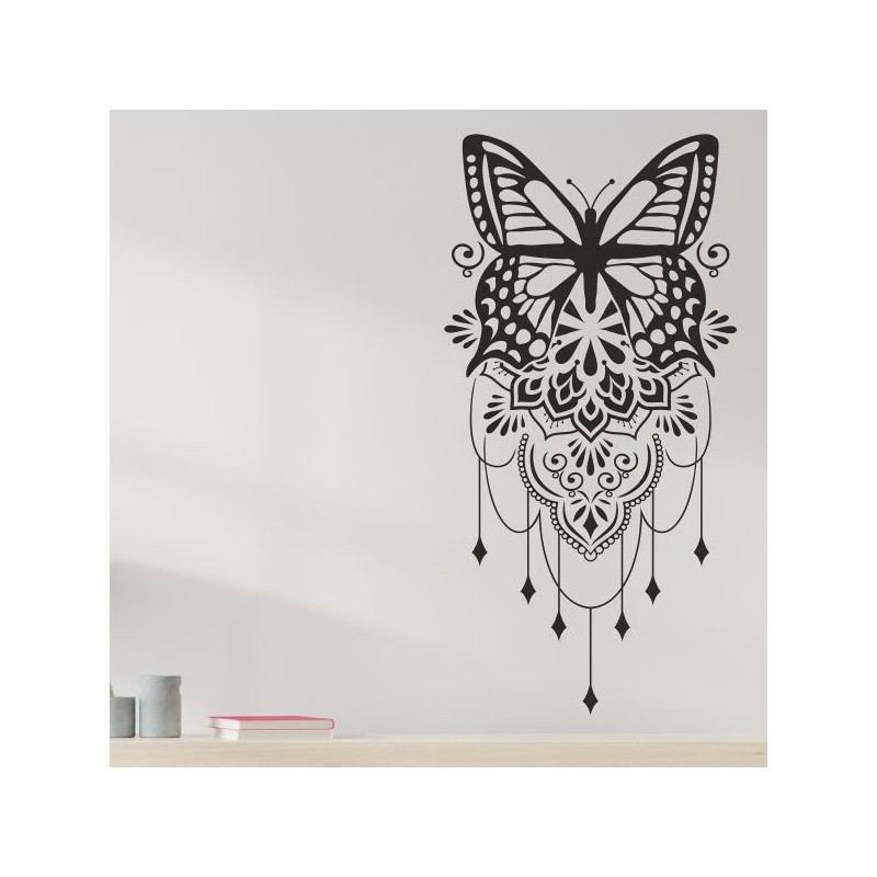 Wandaufkleber Wandtattoo Sprüche Vintage Sugar Skull Bulli Bus Familie Endlosschleife Mandala Buddha Drache Liebe Faultier