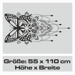 Wandaufkleber Wandtattoo Sprüche Vintage Sugar Skull Bulli Bus Familie Endlosschleife Mandala Buddha Drache Liebe Faultier