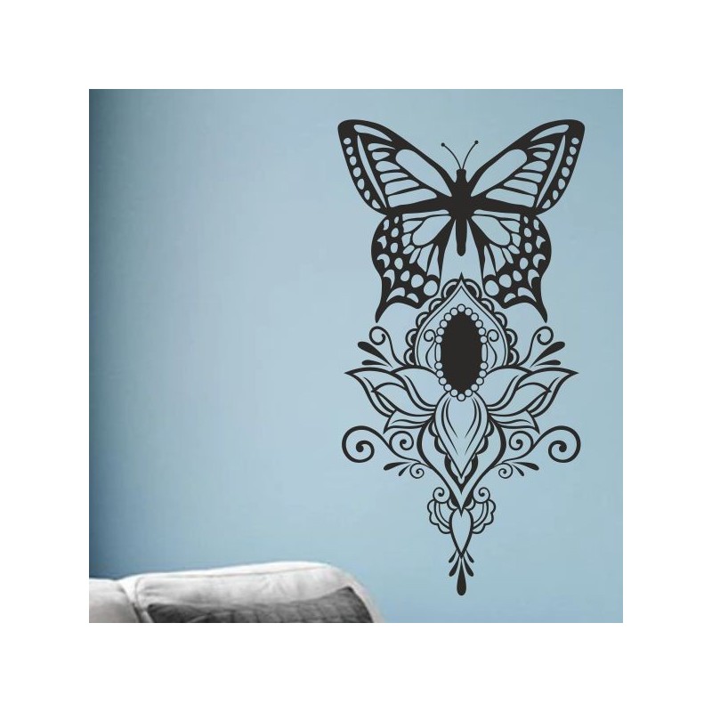 Wandaufkleber Wandtattoo Sprüche Vintage Sugar Skull Bulli Bus Familie Endlosschleife Mandala Buddha Drache Liebe Faultier