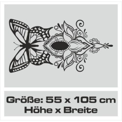 Wandaufkleber Wandtattoo Sprüche Vintage Sugar Skull Bulli Bus Familie Endlosschleife Mandala Buddha Drache Liebe Faultier