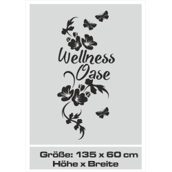 Aufkleber Glas Dekor Fenster Dusche Duschkabine Glas Tür Glastür Schaufenster Beschriftung Spa Wellness Meer Delphin Rose Wasser