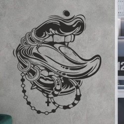 Wandaufkleber Wandtattoo Sprüche Vintage Sugar Skull Bulli Bus Familie Endlosschleife Mandala Buddha Drache Liebe Faultier