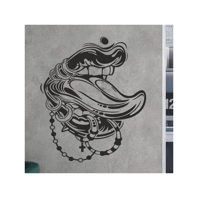 Wandaufkleber Wandtattoo Sprüche Vintage Sugar Skull Bulli Bus Familie Endlosschleife Mandala Buddha Drache Liebe Faultier