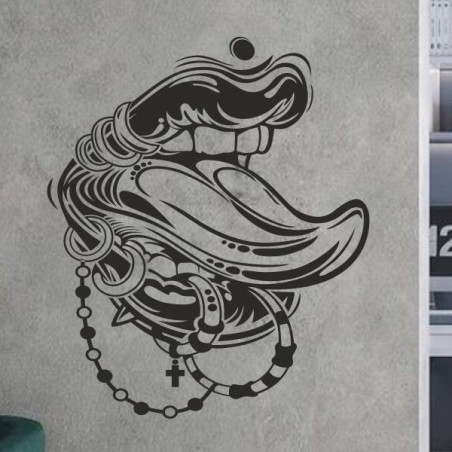 Wandaufkleber Wandtattoo Sprüche Vintage Sugar Skull Bulli Bus Familie Endlosschleife Mandala Buddha Drache Liebe Faultier