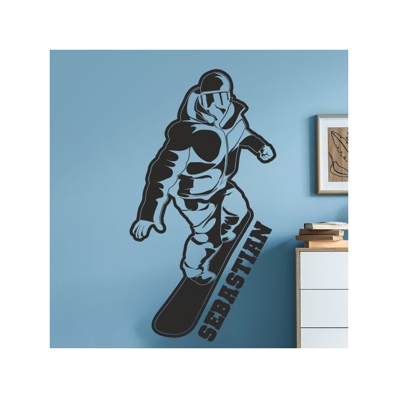 Wandaufkleber Wandtattoo Sport Fußball Kicker Ball Spiel Kinder Kids Snowbord Skateboard Skater Ski Stuntroller Roller