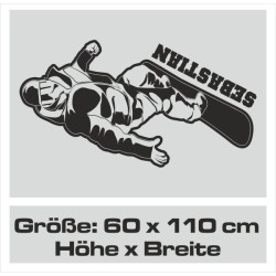 Wandaufkleber Wandtattoo Sport Fußball Kicker Ball Spiel Kinder Kids Snowbord Skateboard Skater Ski Stuntroller Roller