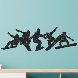 Wandaufkleber Wandtattoo Sport Fußball Kicker Spiel Kinder Kids Snowbord Skateboard Skater Stuntroller Roller BMX Basket Ball