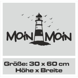 Kopie von Wohnmobil Aufkleber Leuchtturm Küste Möwe Moin Moin Meer Wohnwagen Camping  WOMO 10