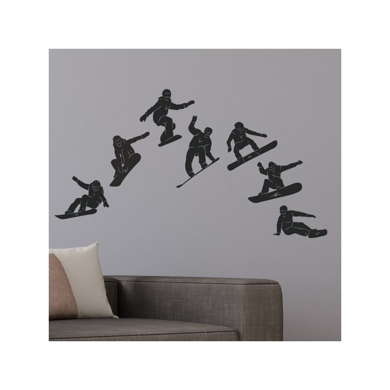 Wandaufkleber Wandtattoo Sport Fußball Kicker Spiel Kinder Kids Snowbord Skateboard Skater Stuntroller Roller BMX Basket Ball