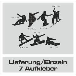 Wandaufkleber Wandtattoo Sport Fußball Kicker Spiel Kinder Kids Snowbord Skateboard Skater Stuntroller Roller BMX Basket Ball