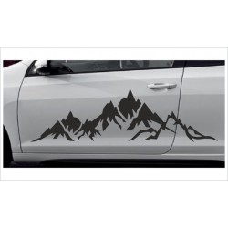 Offroad Aufkleber SET Berge Landschaft Panorama Auto Car 4x4
