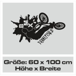 Wandaufkleber Wandtattoo Sport Fußball Kicker Spiel Kinder Kids Snowbord Skateboard Skater Stuntroller Roller BMX Basket Ball