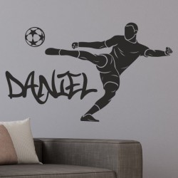 Wandaufkleber Wandtattoo Sport Fußball Kicker Ball Spiel Kinder Kids Snowbord Skateboard Skater Ski Stuntroller Roller