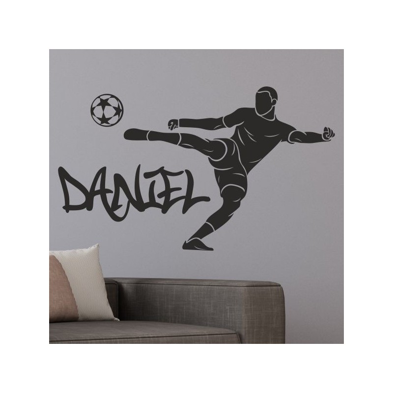 Wandaufkleber Wandtattoo Sport Fußball Kicker Ball Spiel Kinder Kids Snowbord Skateboard Skater Ski Stuntroller Roller