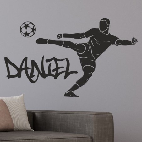 Wandaufkleber Wandtattoo Sport Fußball Kicker Ball Spiel Kinder Kids Snowbord Skateboard Skater Ski Stuntroller Roller