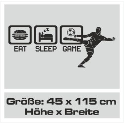 Wandaufkleber Wandtattoo Sport Fußball Kicker Spiel Kinder Kids Snowbord Skateboard Skater Stuntroller Roller BMX Basket Ball