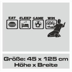 Wandaufkleber Wandtattoo Sport Fußball Kicker Spiel Kinder Kids Snowbord Skateboard Skater Stuntroller Roller BMX Basket Ball