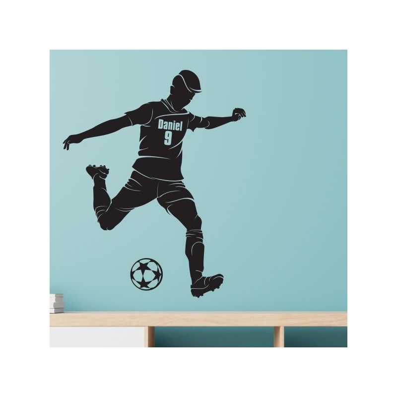 Wandaufkleber Wandtattoo Sport Fußball Kicker Ball Spiel Kinder Kids Snowbord Skateboard Skater Ski Stuntroller Roller