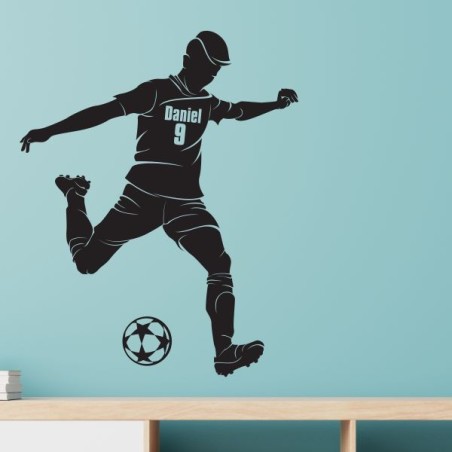 Wandaufkleber Wandtattoo Sport Fußball Kicker Ball Spiel Kinder Kids Snowbord Skateboard Skater Ski Stuntroller Roller