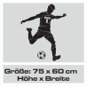 Wandaufkleber Wandtattoo Sport Fußball Kicker Ball Spiel Kinder Kids Snowbord Skateboard Skater Ski Stuntroller Roller