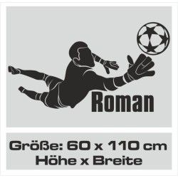 Wandaufkleber Wandtattoo Sport Fußball Kicker Ball Spiel Kinder Kids Snowbord Skateboard Skater Ski Stuntroller Roller