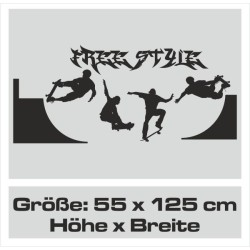 Wandaufkleber Wandtattoo Sport Fußball Kicker Spiel Kinder Kids Snowbord Skateboard Skater Stuntroller Roller BMX Basket Ball