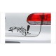 DUB FUN OEM JDM Aufkleber Mini FUN "Finger Pfoten WEG" Auto Aufkleber Sticker