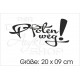 DUB FUN OEM JDM Aufkleber Mini FUN "Finger Pfoten WEG" Auto Aufkleber Sticker