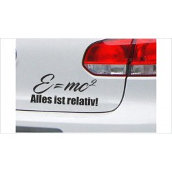DUB FUN OEM JDM Aufkleber Mini FUN Relativ Albert Einstein Mathe Auto Aufkleber Sticker