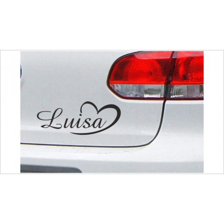 DUB FUN OEM JDM Aufkleber Wunschname Baby Name + Herz Auto Aufkleber Sticker