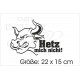 DUB FUN OEM JDM Aufkleber Mini FUN "HETZ mich nicht" Bulle Stier Auto Aufkleber Sticker